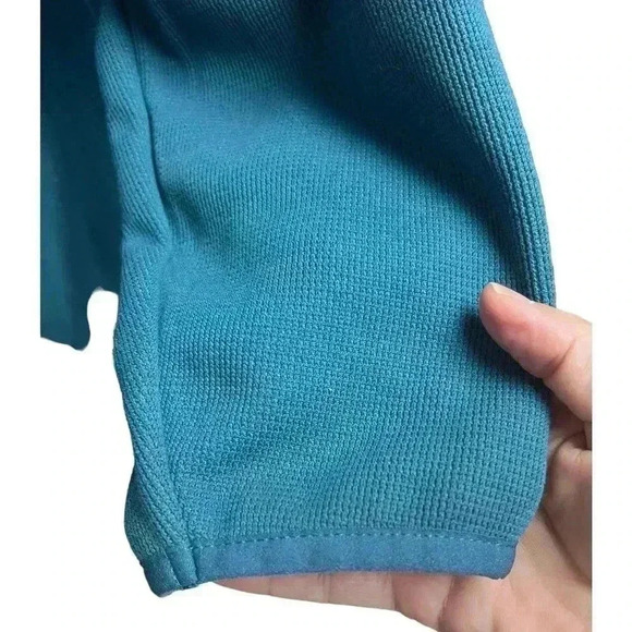 The Southern Shirt Co. Keeler 1/4 Zip Pullover in Indian Teal Size Medium - Picture 3 of 10